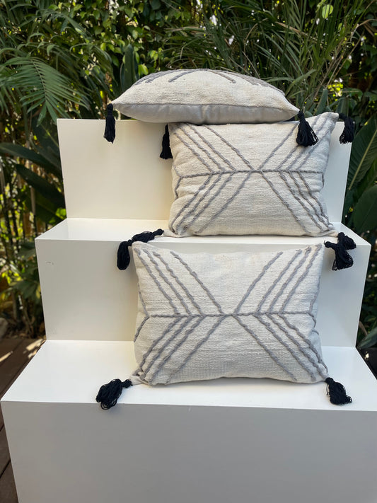 Gray Moroccan Cushion