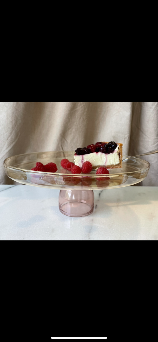 Glass cake stand
