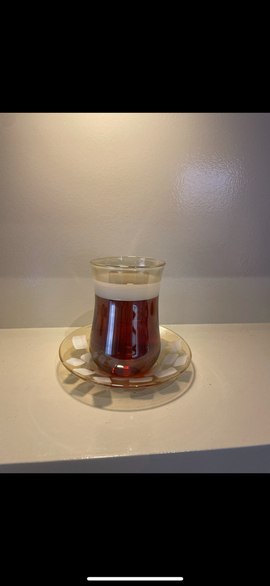 White brush teacup