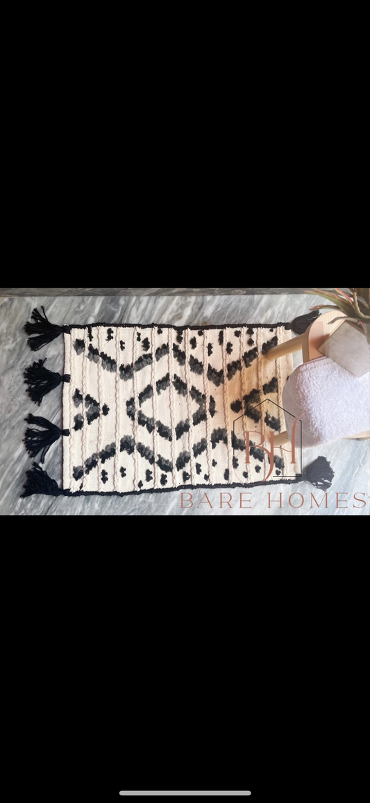 Black & White Bath Mat